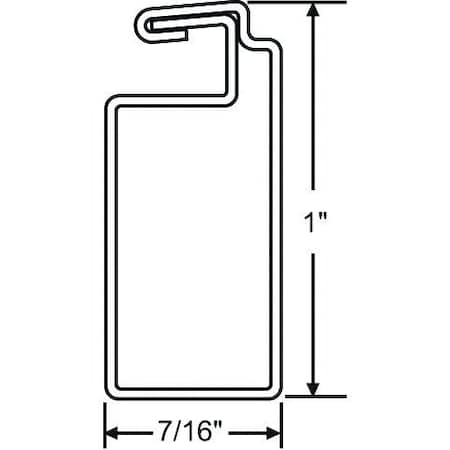 Strybuc Tube 8 Ft Screen Frame White, 14pcs .020 Gauge, 7/16in x 1in 90H-505W